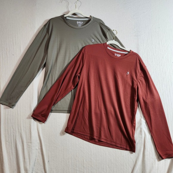 Reel Legends Performance Freeline Fishing Long Sleeve Shirt Mens Medium Set of 2 - Picture 1 of 7